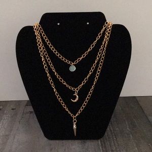 Gold  tone Layered necklace